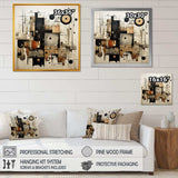 Brown And Black Divine Simplicity - Abstract Canvas Wall Art