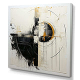 Beige And Black Divine Simplicity II - Abstract Canvas Wall Art