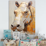 Hippopotamus Portrait - Hippopotamus Home Decor Art