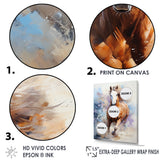 Galloping Horse In Action - Horse Large Canvas Wall Art