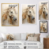 Sophisticated Horse Portrait - Horse Living Room Wall Art