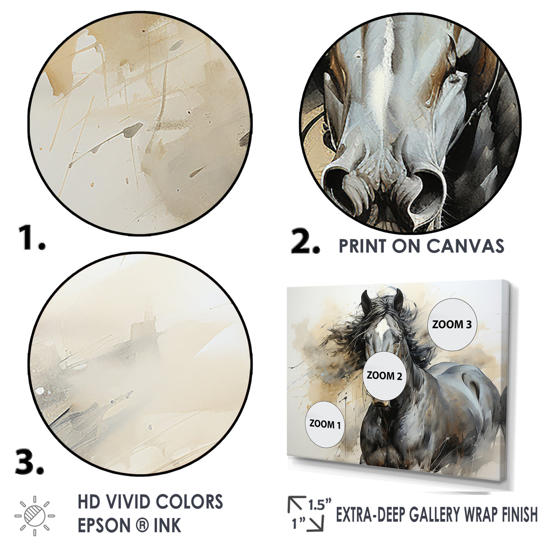 Hooves In Harmony Horse - Horse Canvas Wall Art