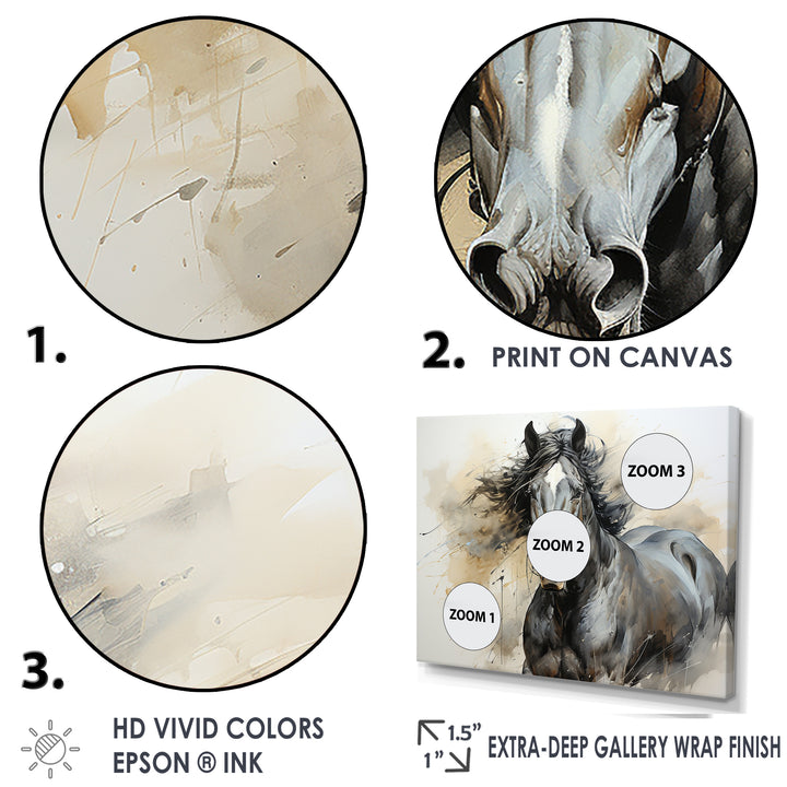 Hooves In Harmony Horse - Horse Canvas Wall Art