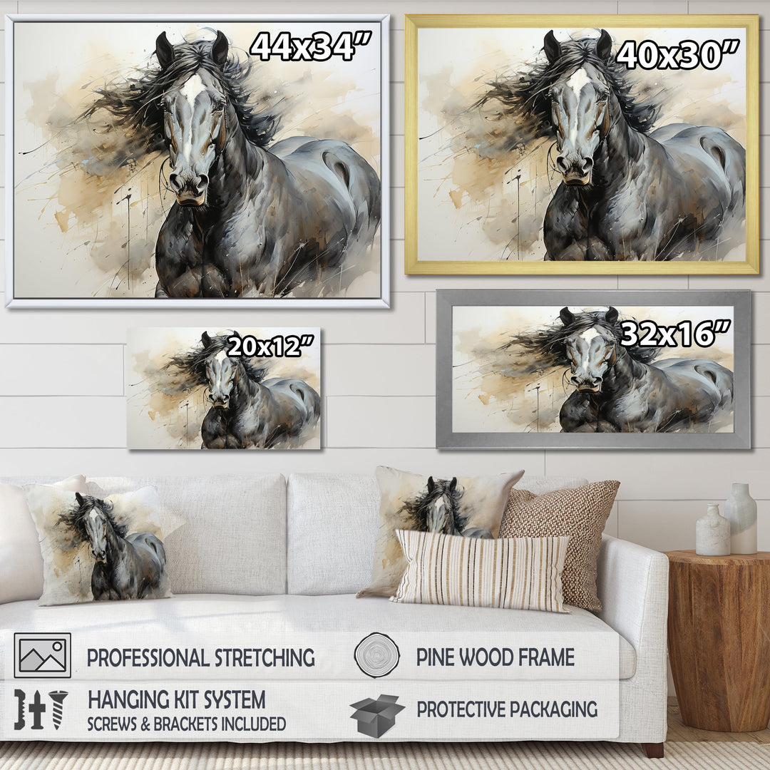 Hooves In Harmony Horse - Horse Canvas Wall Art