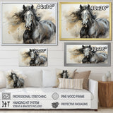 Hooves In Harmony Horse - Horse Canvas Wall Art