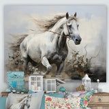 Minimalist Horse Stride - Horse Canvas Wall Art