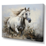 Minimalist Horse Stride - Horse Canvas Wall Art