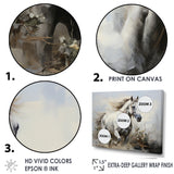Minimalist Horse Stride - Horse Canvas Wall Art