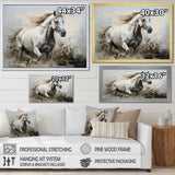 Minimalist Horse Stride - Horse Canvas Wall Art