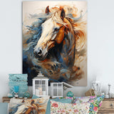 Horse Grace Portrait I - Animals Canvas Wall Art