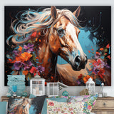 Horse Portrait Street Art - Horse Wall Decor