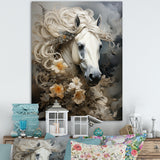 Blooming Surreal Equine Portrait - Horse Wall Art Prints