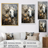 Blooming Surreal Equine Portrait - Horse Wall Art Prints
