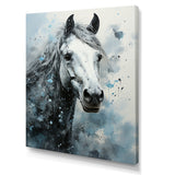 Surrealism Inspired Painting Showcasing A Horse - Gray Horse Wall Art