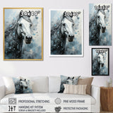 Surrealism Inspired Painting Showcasing A Horse - Gray Horse Wall Art