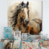 Horse Symbolic Freedom - Animals Canvas Wall Art