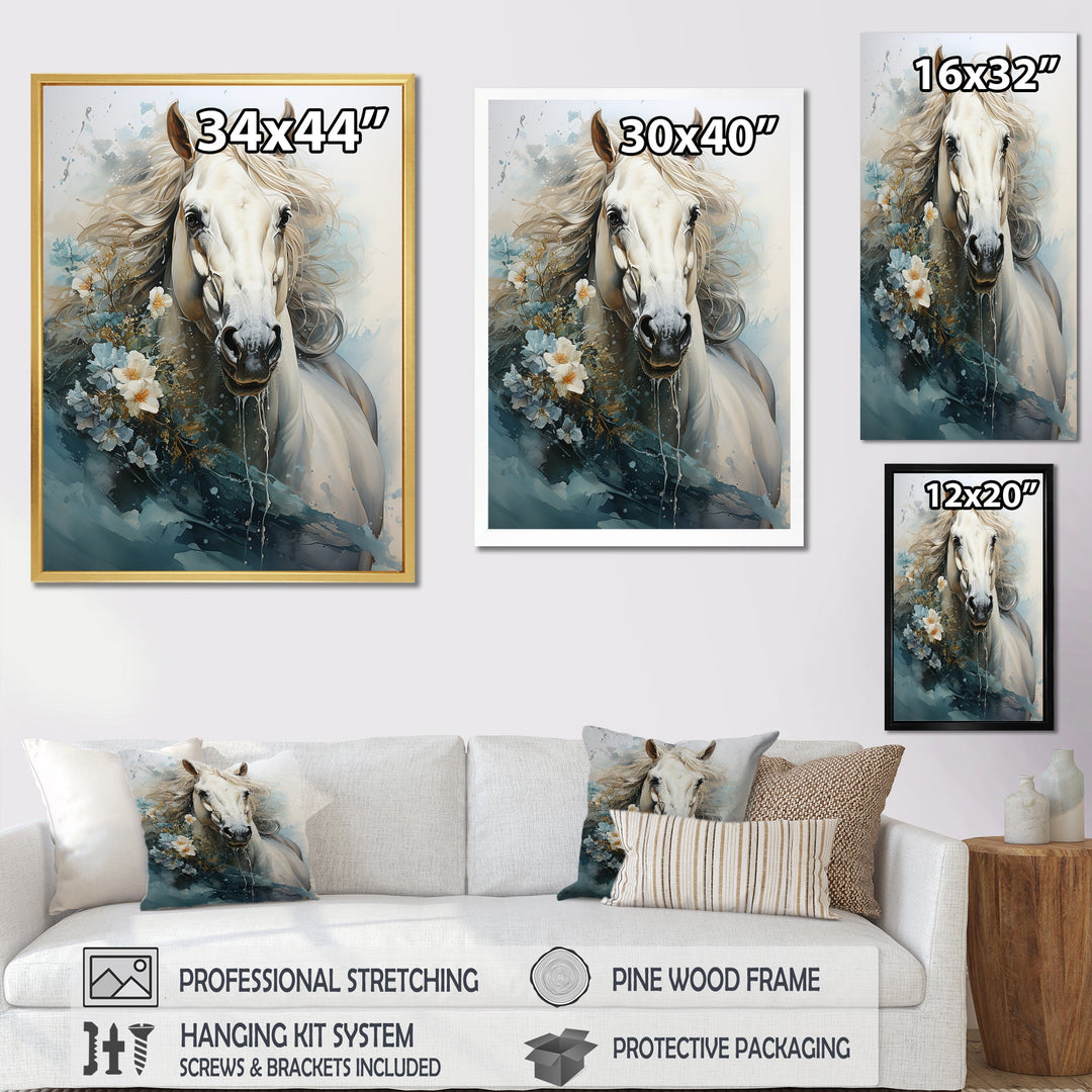 Majestic Gallop Horse - Horse Canvas Wall Art