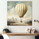 Contemporary Balloon Voyage - Transportation Canvas Wall Art