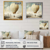 Contemporary Balloon Voyage - Transportation Canvas Wall Art