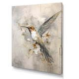 Fluttering Floral Hummingbird II - Animals Canvas Wall Art