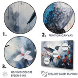 Hummingbird Floral Harmony - Hummingbird Large Canvas Wall Art