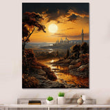 Jerusalem Sunset Dome Of The Rock - Spiritual Canvas Wall Art