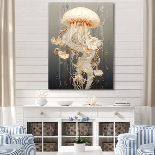 Minimalism Jellyfish Wonders - Jellyfish Living Room Wall Art