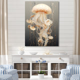 Minimalism Jellyfish Wonders - Jellyfish Living Room Wall Art