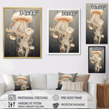Minimalism Jellyfish Wonders - Jellyfish Living Room Wall Art