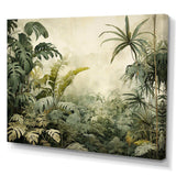 Vintage Jungle Landscape - Landscapes Canvas Wall Art