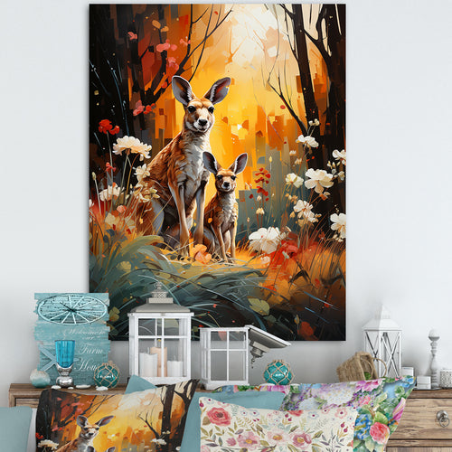 Kangaroo Eucalyptus Flower Oasis - Kangaroo Home Decor Art