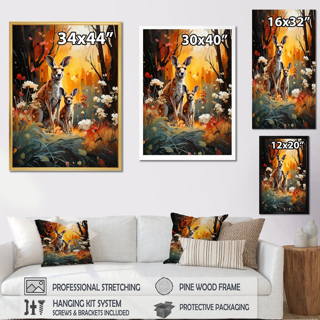 Kangaroo Eucalyptus Flower Oasis - Kangaroo Home Decor Art