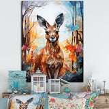 Colorful Kangaroo Popart Spirit - Kangaroo Canvas Wall Art