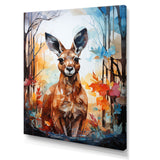 Colorful Kangaroo Popart Spirit - Kangaroo Canvas Wall Art