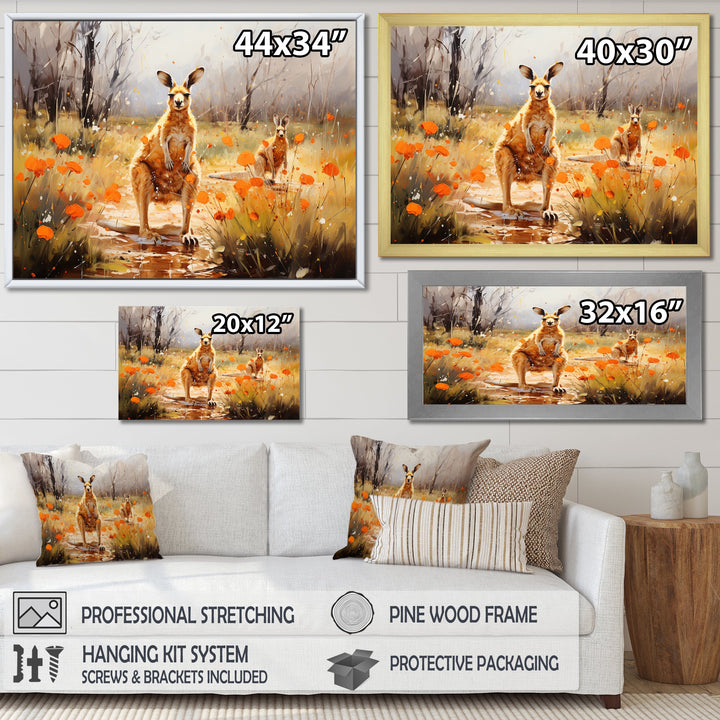 Kangaroo Path In Australia - Kangaroo Wall Art Prints