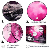 Moonlight Wolf Marvel - Pink Wolf Wall Art