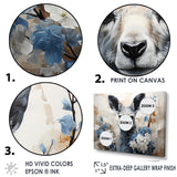 Graceful Floral Kangaroo - Kangaroo Living Room Wall Art
