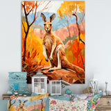 Colorful Kangaroo Kingdom - Kangaroo Bedroom Wall Art