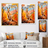 Colorful Kangaroo Kingdom - Kangaroo Bedroom Wall Art