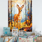 Deer Mosaic Forest Wildlife - Deer Wall Decor
