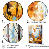 Deer Mosaic Forest Wildlife - Deer Wall Decor