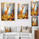 Deer Mosaic Forest Wildlife - Deer Wall Decor