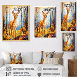Deer Mosaic Forest Wildlife - Deer Wall Decor
