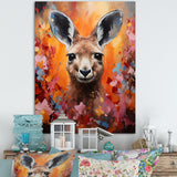 Popart Kangaroo Portrait - Kangaroo Wall Decor