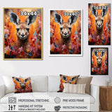 Popart Kangaroo Portrait - Kangaroo Wall Decor