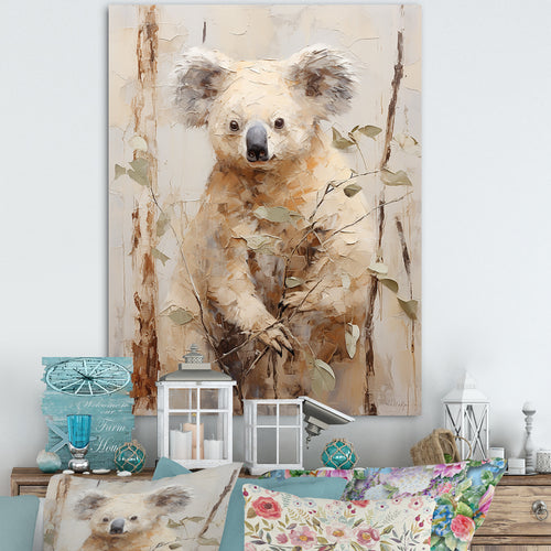Cuddly Koala Climbing - Koala Wall Art Prints