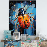 Spotlight On Ladybugs - Blue Ladybug Wall Art