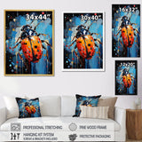 Spotlight On Ladybugs - Blue Ladybug Wall Art