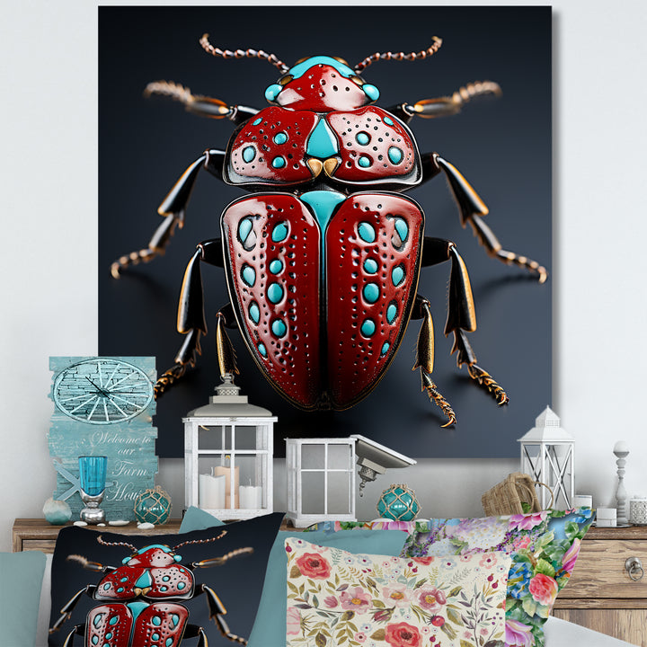 Mysterious Beetle Lullaby - Insects &amp; Bugs Canvas Wall Art