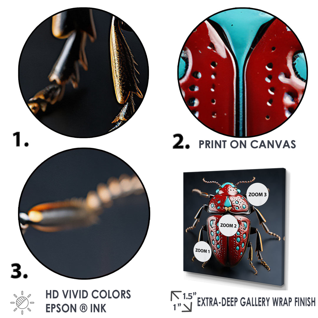 Mysterious Beetle Lullaby - Insects &amp; Bugs Canvas Wall Art